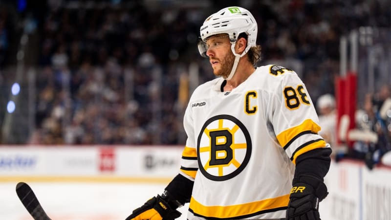 Pastrňák nasbíral první body. Pomohl Bostonu k obratu pasem na rozhodující trefu Peterky